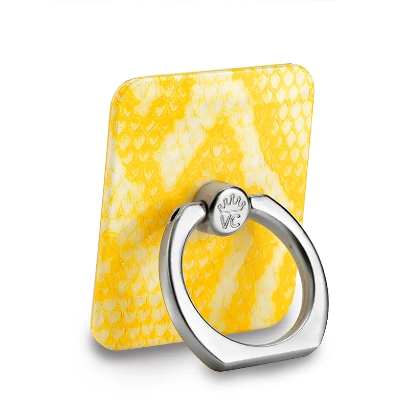 Yellow Snakeskin Phone Ring sold by Velvet Caviar