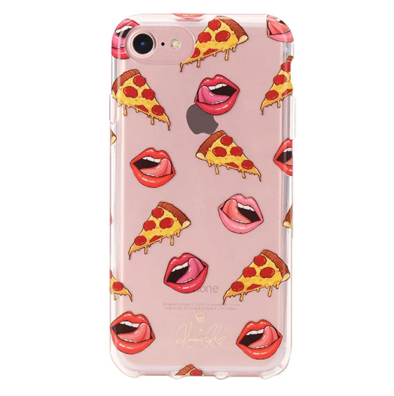 Pizza Lips iPhone Case by Kendall Vertes sold by Velvet Caviar