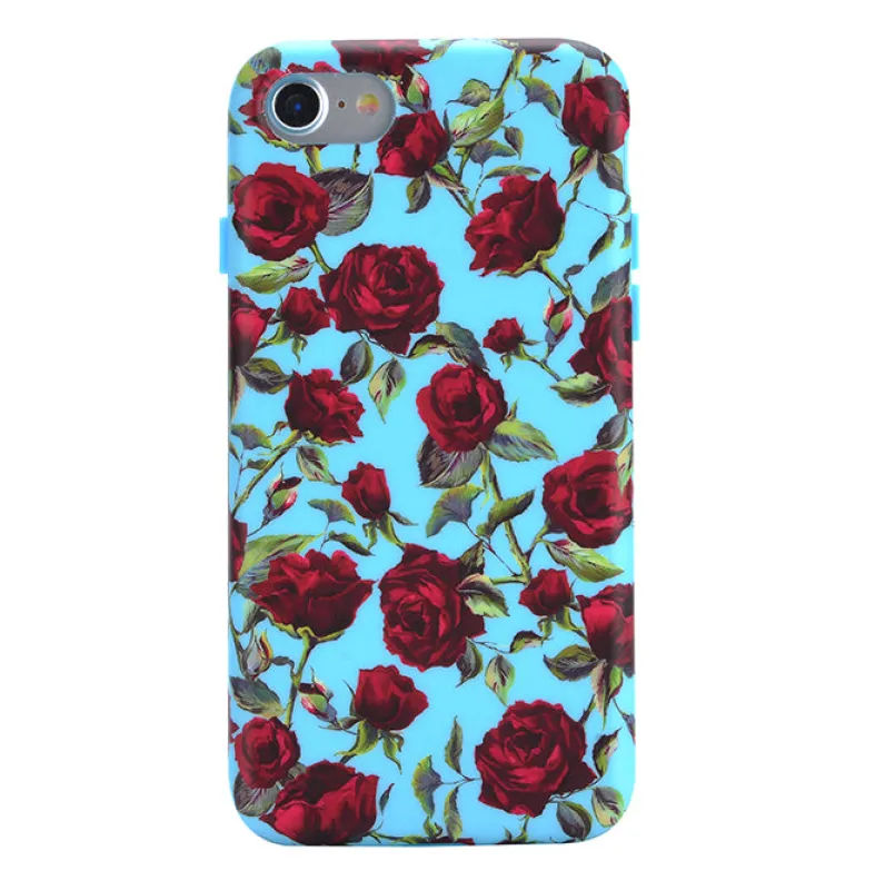 Blue Roses Floral iPhone Case sold by Velvet Caviar