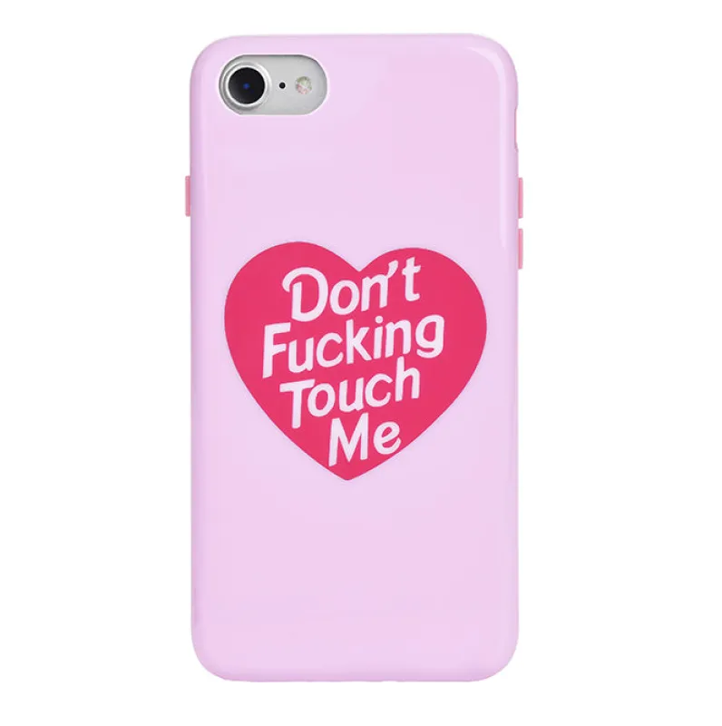 Don't F Touch Me iPhone Case made by Velvet Caviar