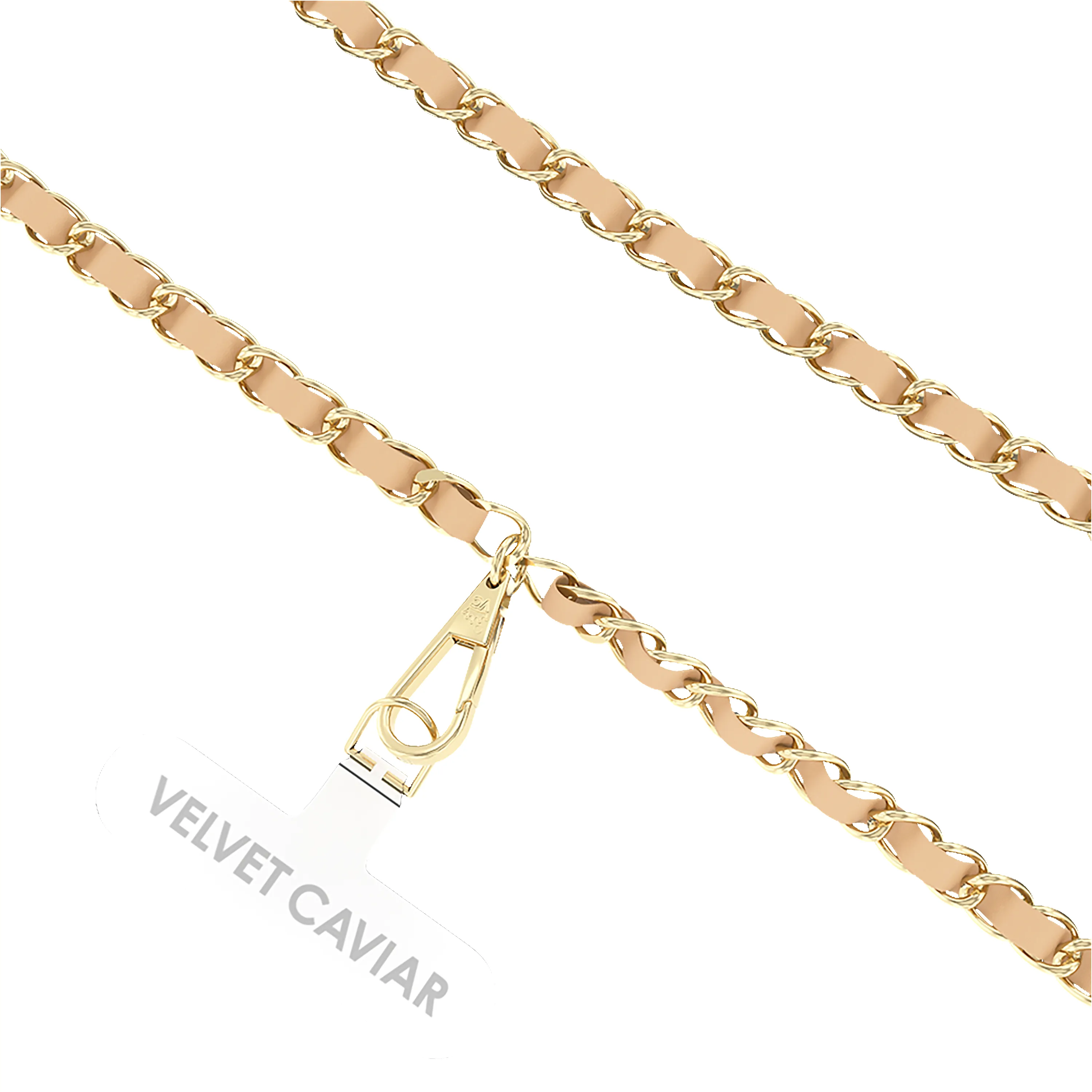 Nude Chain Phone Crossbody Strap sold by Velvet Caviar product image thumbnail 3