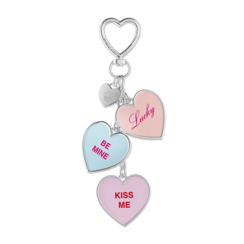 Sweet Hearts Bag Charm made by Velvet Caviar