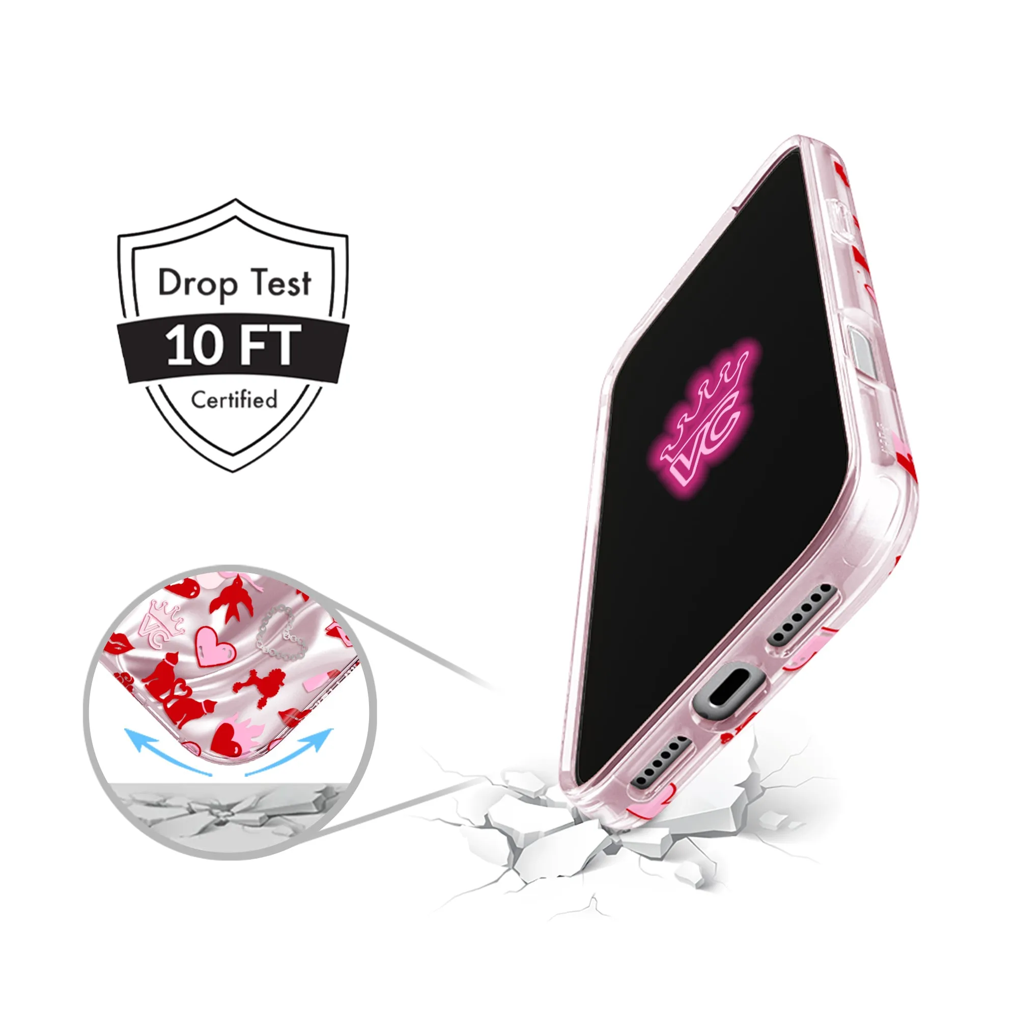 Lover Girl Holo iPhone Case sold by Velvet Caviar product image thumbnail 2