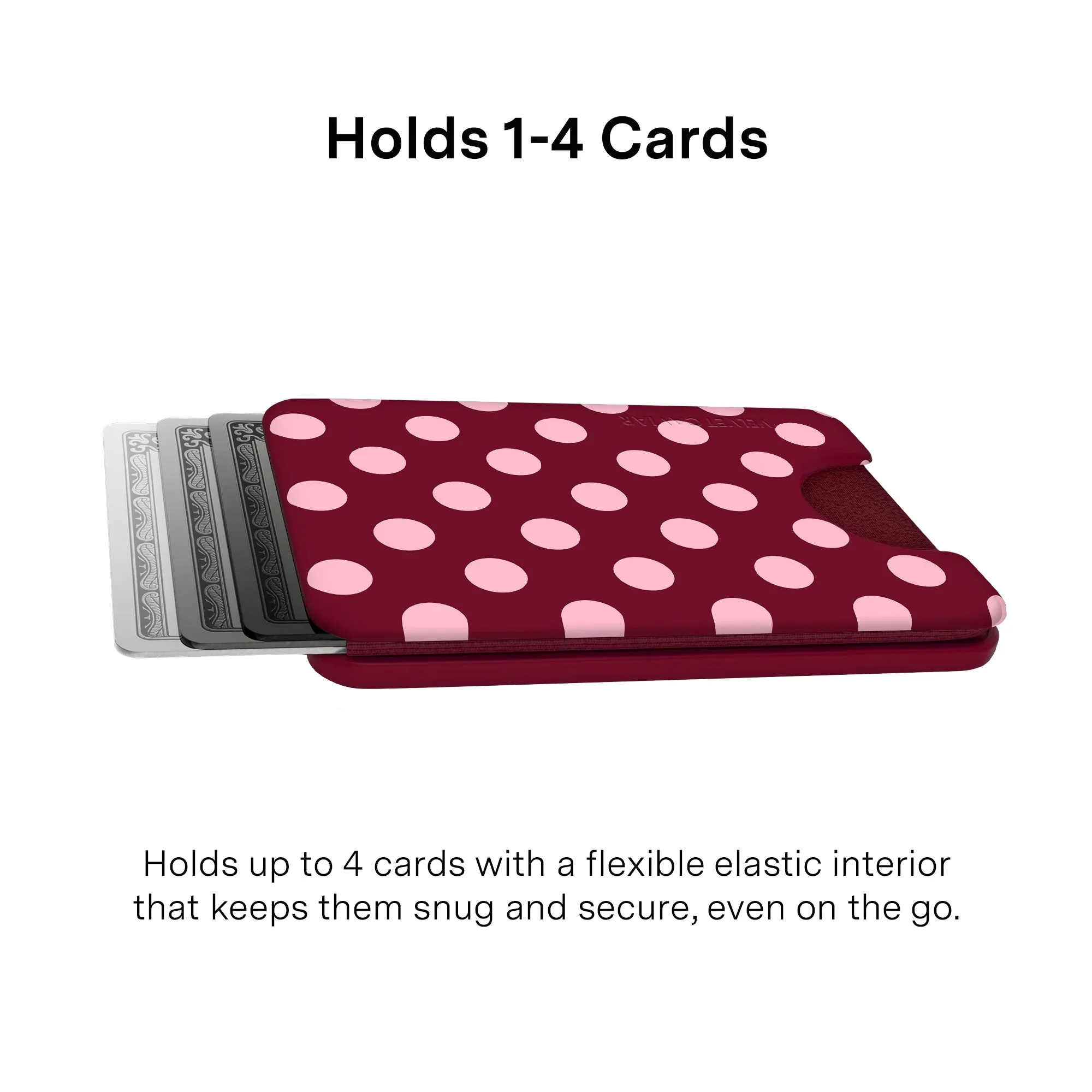 Raspberry Polka Dot MagSafe Wallet sold by Velvet Caviar product image thumbnail 3