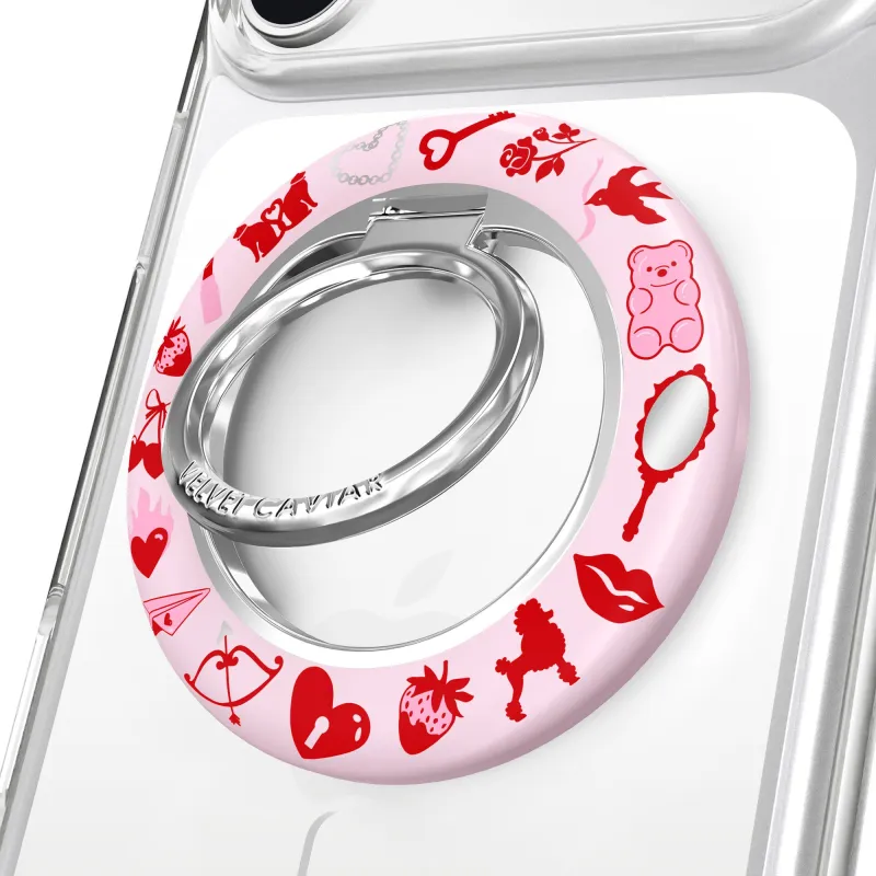 Lover Girl Holo MagSafe Grip Ring made by Velvet Caviar