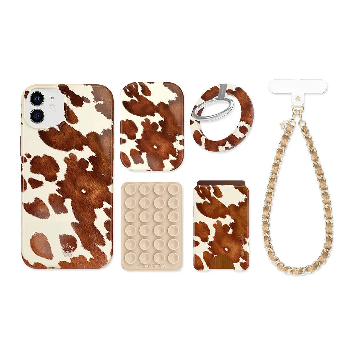 Cocoa Cow iPhone Bundle Set sold by Velvet Caviar product image thumbnail 4