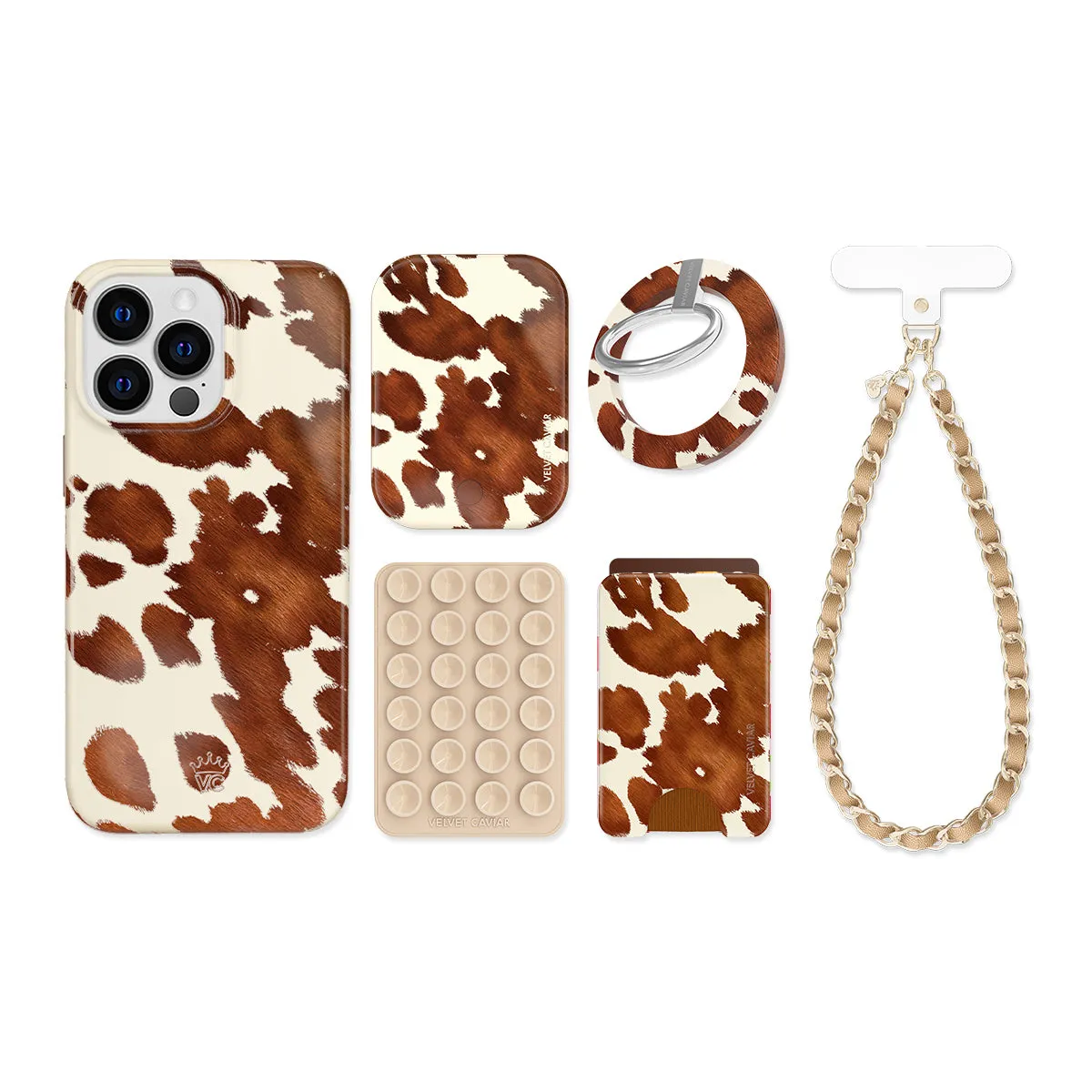 Cocoa Cow iPhone Bundle Set sold by Velvet Caviar product image thumbnail 2