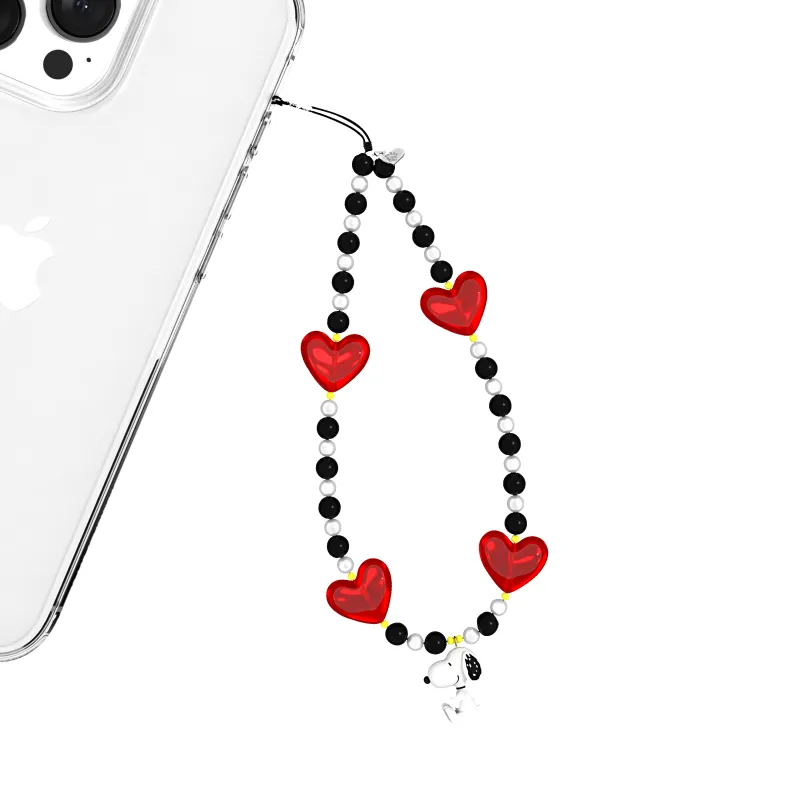 Snoopy Hearts Phone Charm made by Velvet Caviar