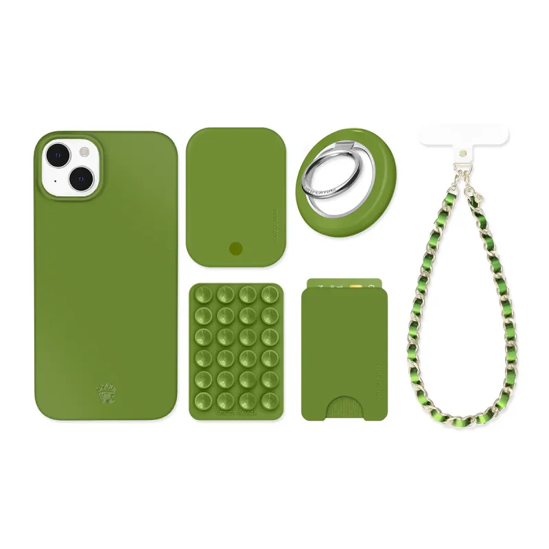 Matcha Green iPhone Bundle Set sold by Velvet Caviar
