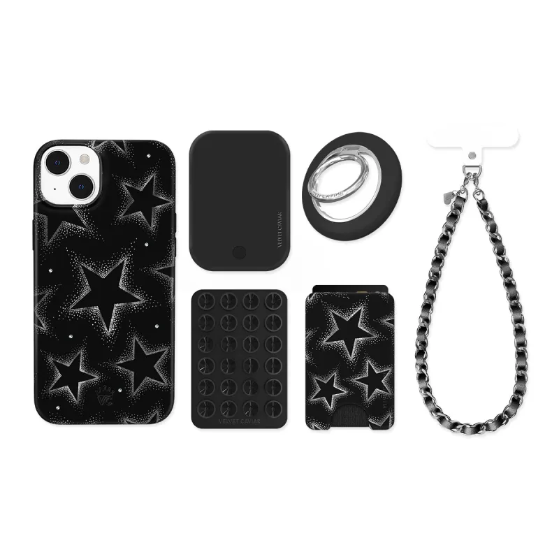 Crystal Chrome Stars iPhone Bundle Set sold by Velvet Caviar