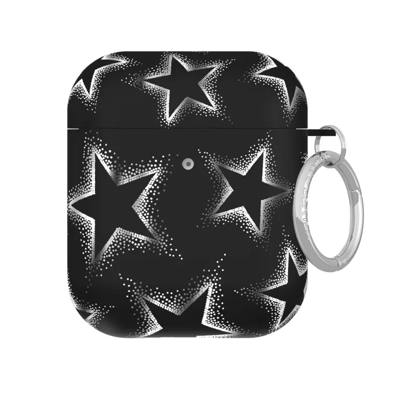 Chrome Stars AirPod Case made by Velvet Caviar