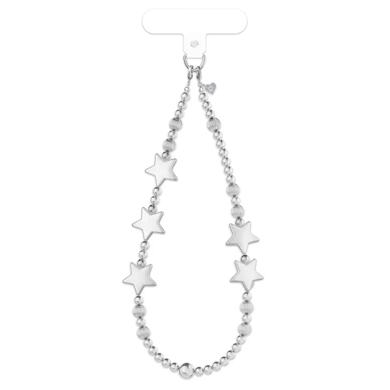 Chrome Stars Phone Charm made by Velvet Caviar