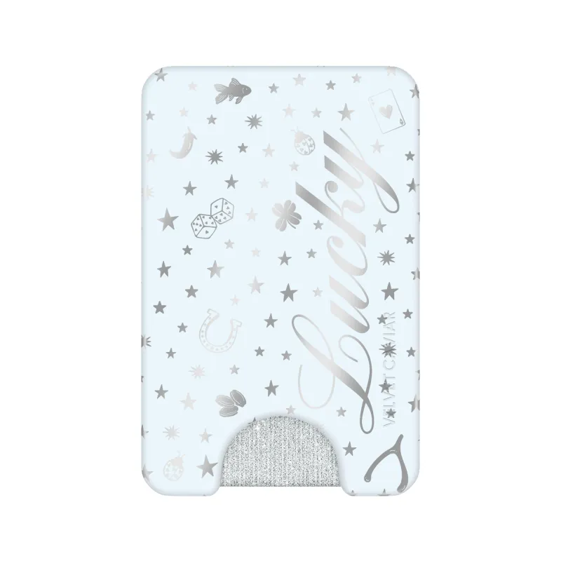 Lucky Girl Holo MagSafe Wallet sold by Velvet Caviar