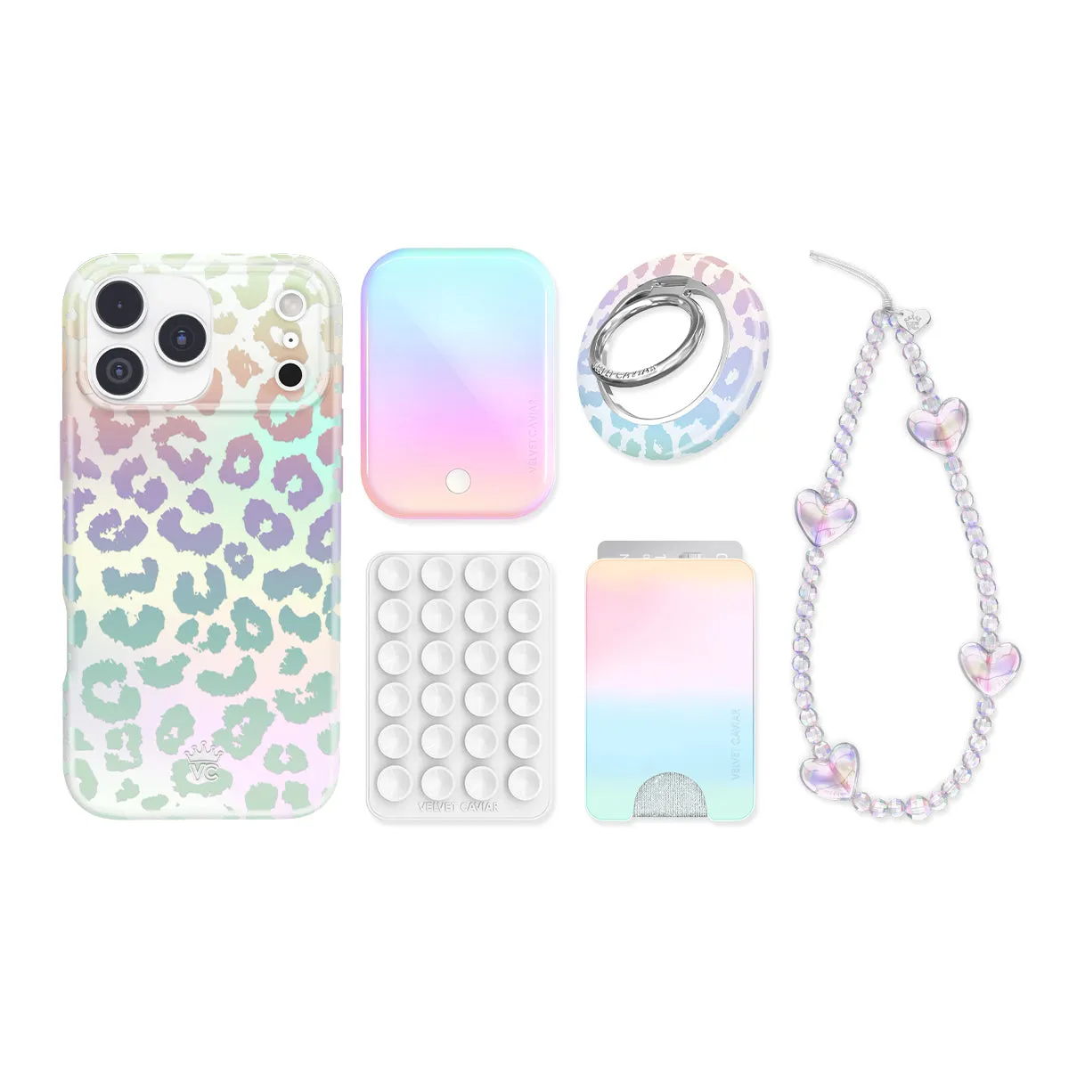 White Opal Leopard iPhone Bundle Set sold by Velvet Caviar