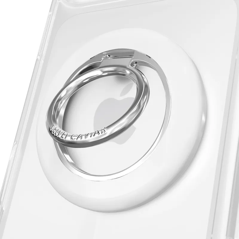 White MagSafe Grip Ring made by Velvet Caviar