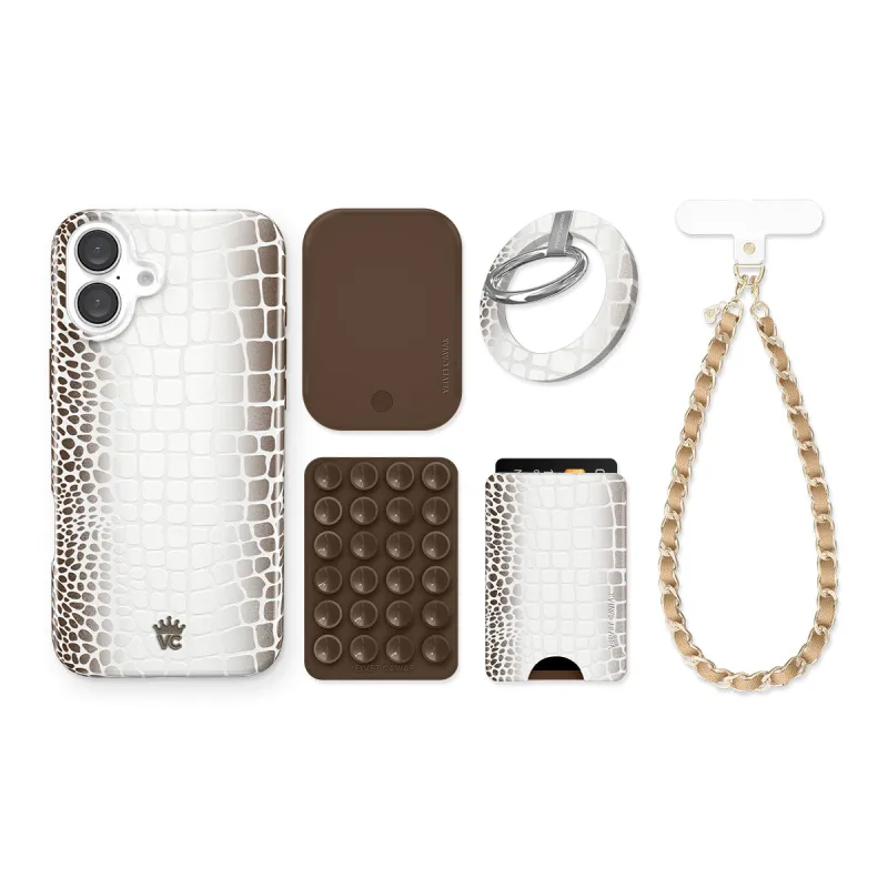Himalayan Croc iPhone Bundle Set sold by Velvet Caviar