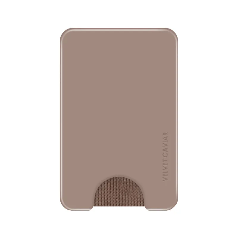 Cashmere Taupe MagSafe Wallet sold by Velvet Caviar