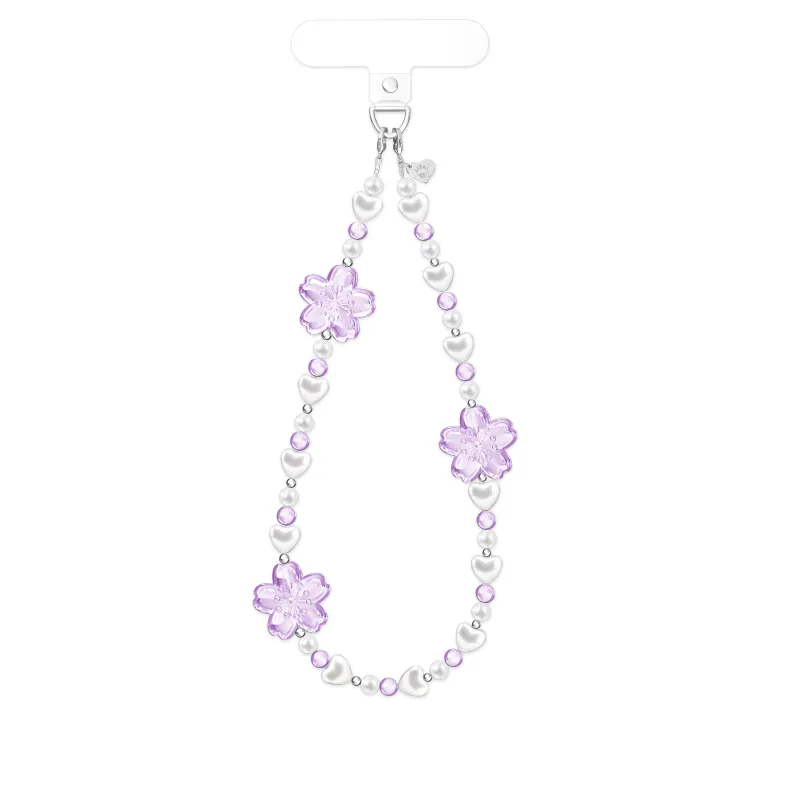 Lavender Cherry Blossom Phone Charm made by Velvet Caviar