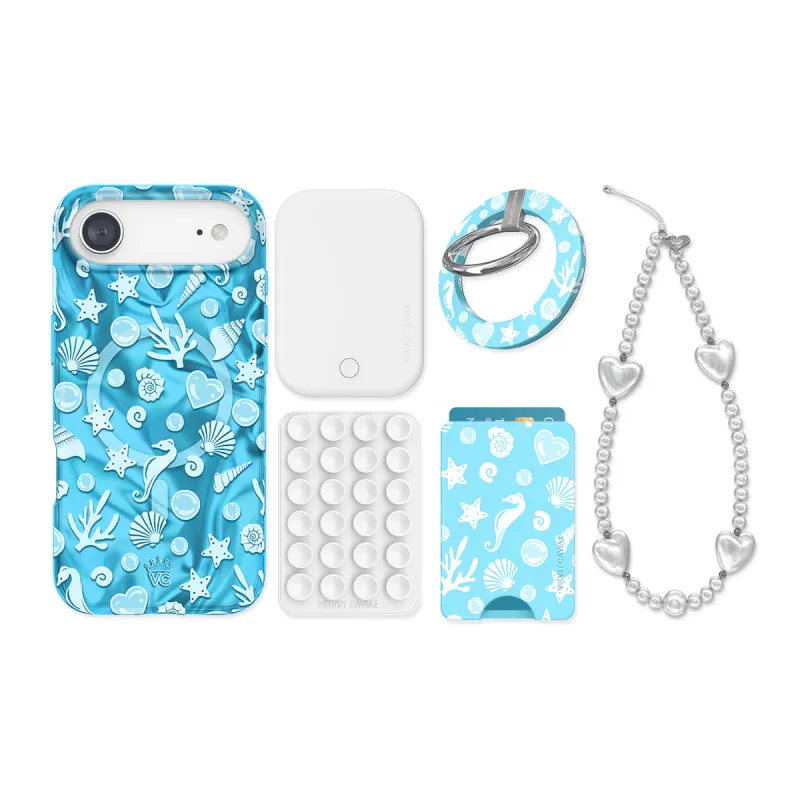Aquamarine Holo iPhone Bundle Set sold by Velvet Caviar