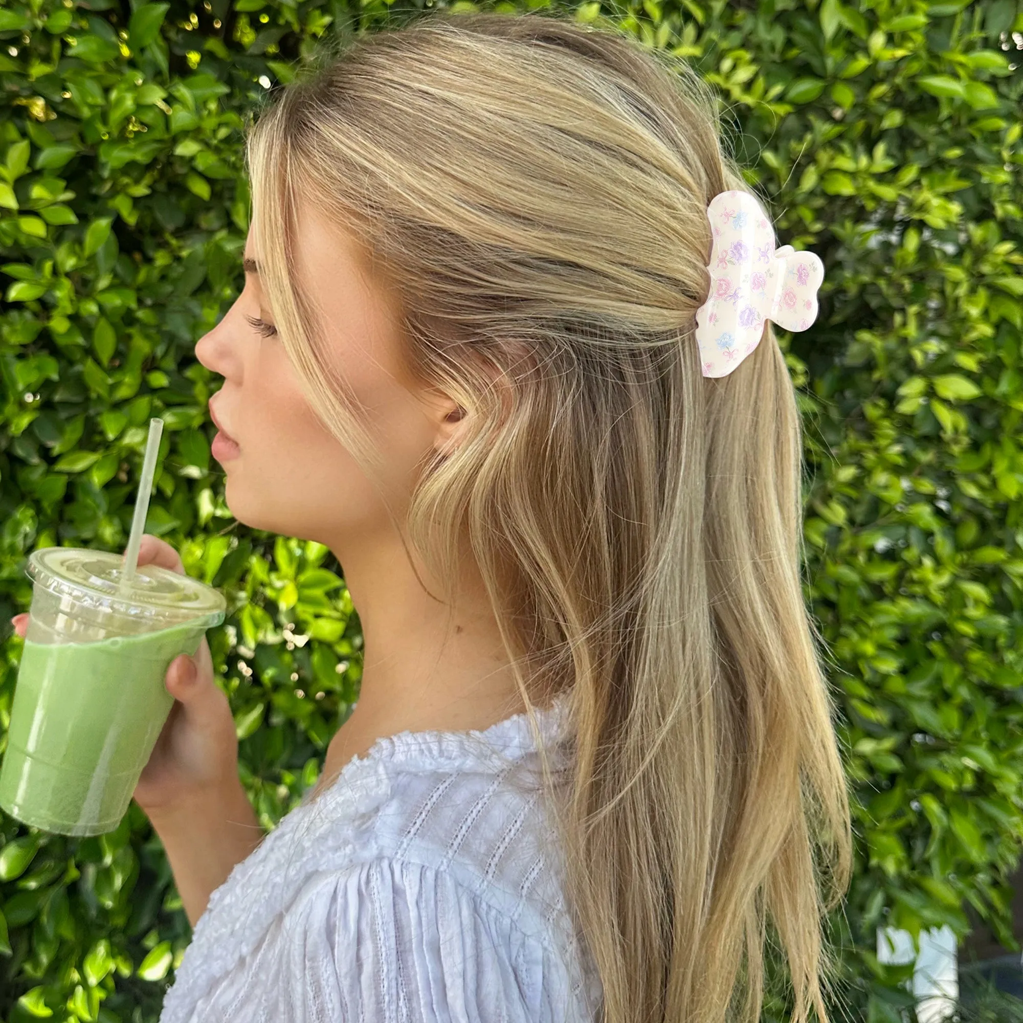 Angelic Floral Hair Clip sold by Velvet Caviar product image thumbnail 2