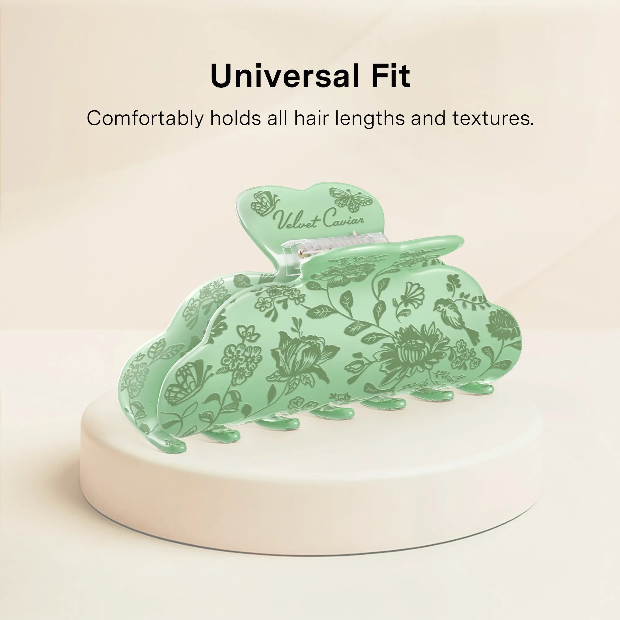 Storybook Sage Floral Hair Clip sold by Velvet Caviar product image thumbnail 3