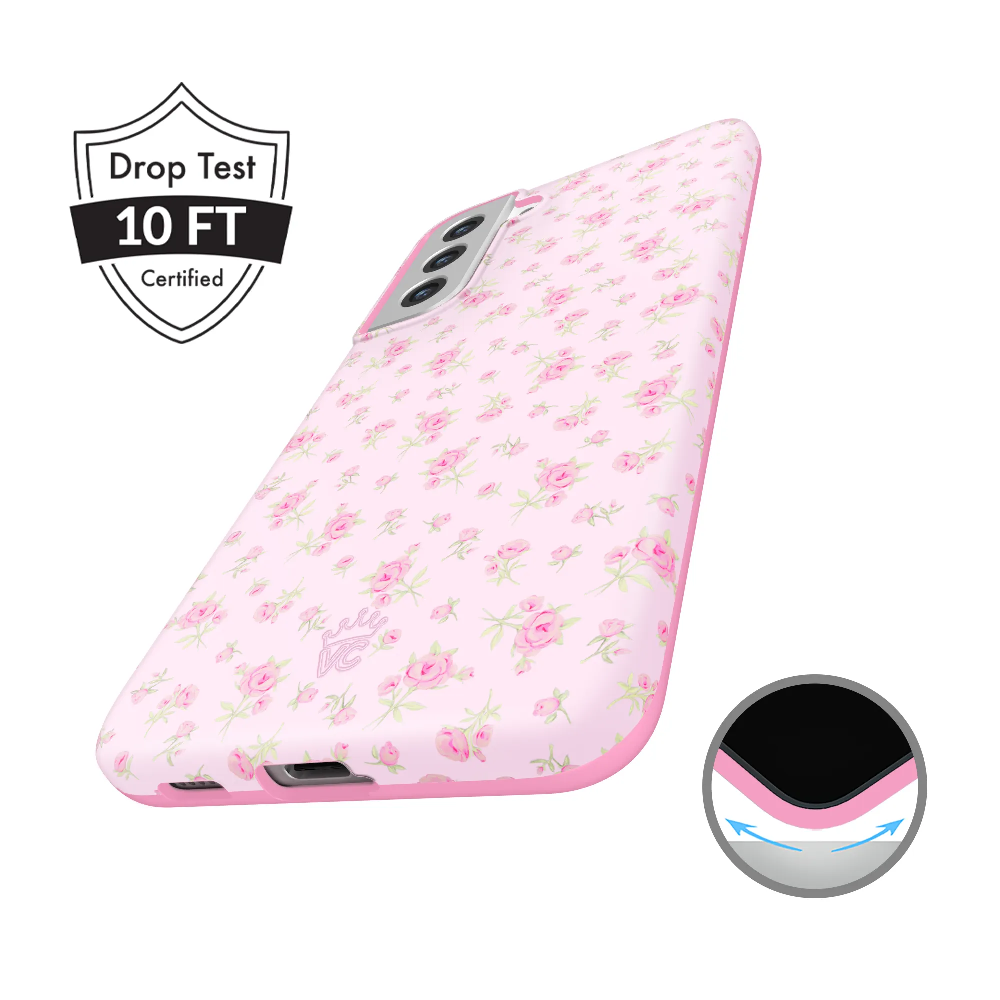 Dainty Pink Floral Samsung Case sold by Velvet Caviar product image thumbnail 4
