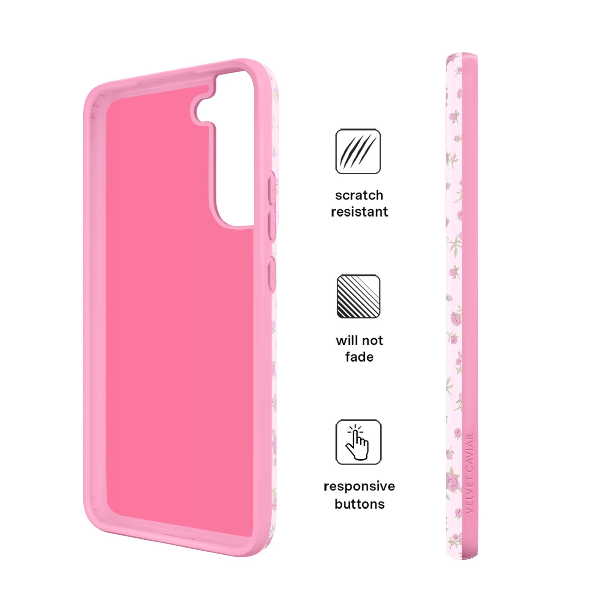 Dainty Pink Floral Samsung Case sold by Velvet Caviar product image thumbnail 5