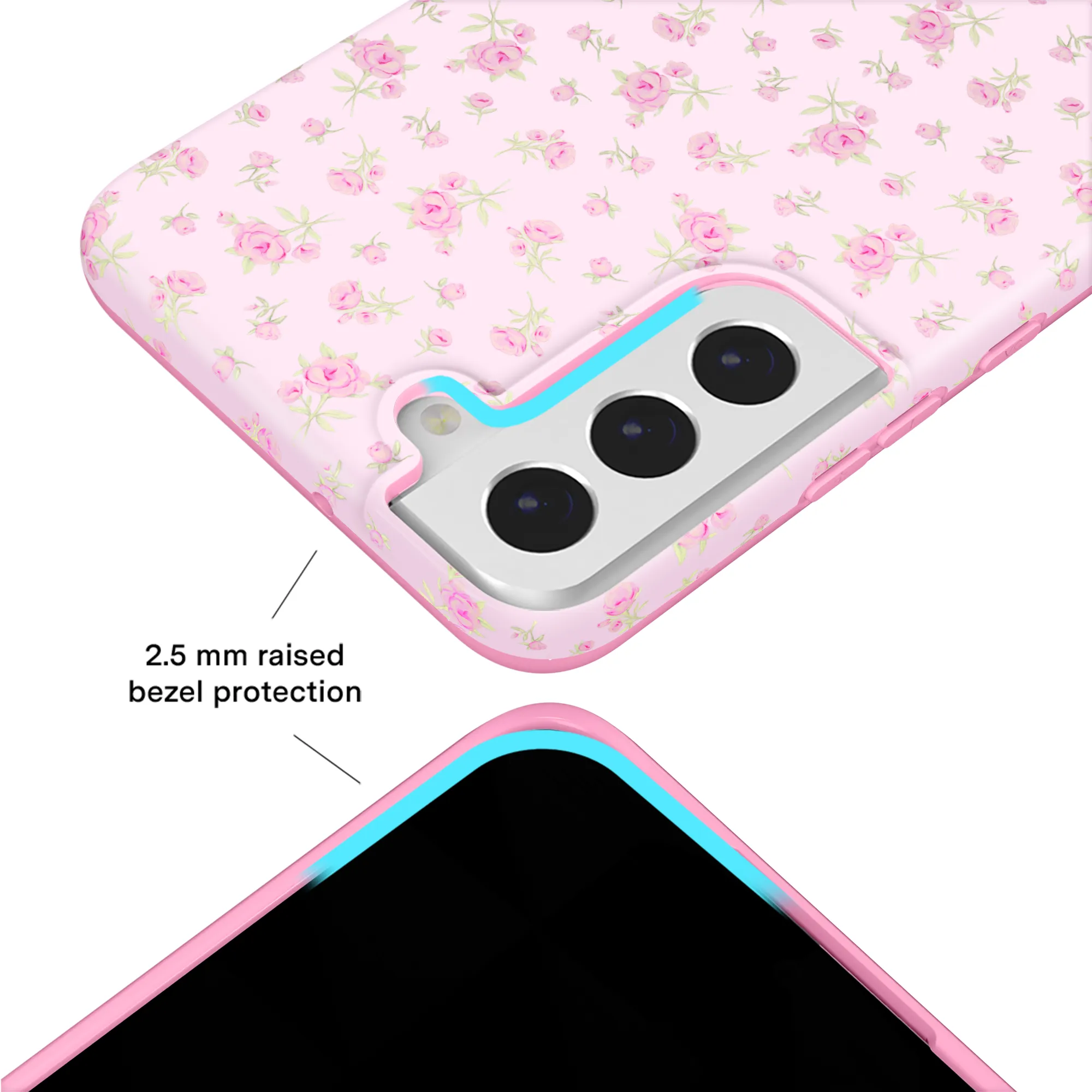 Dainty Pink Floral Samsung Case sold by Velvet Caviar product image thumbnail 2