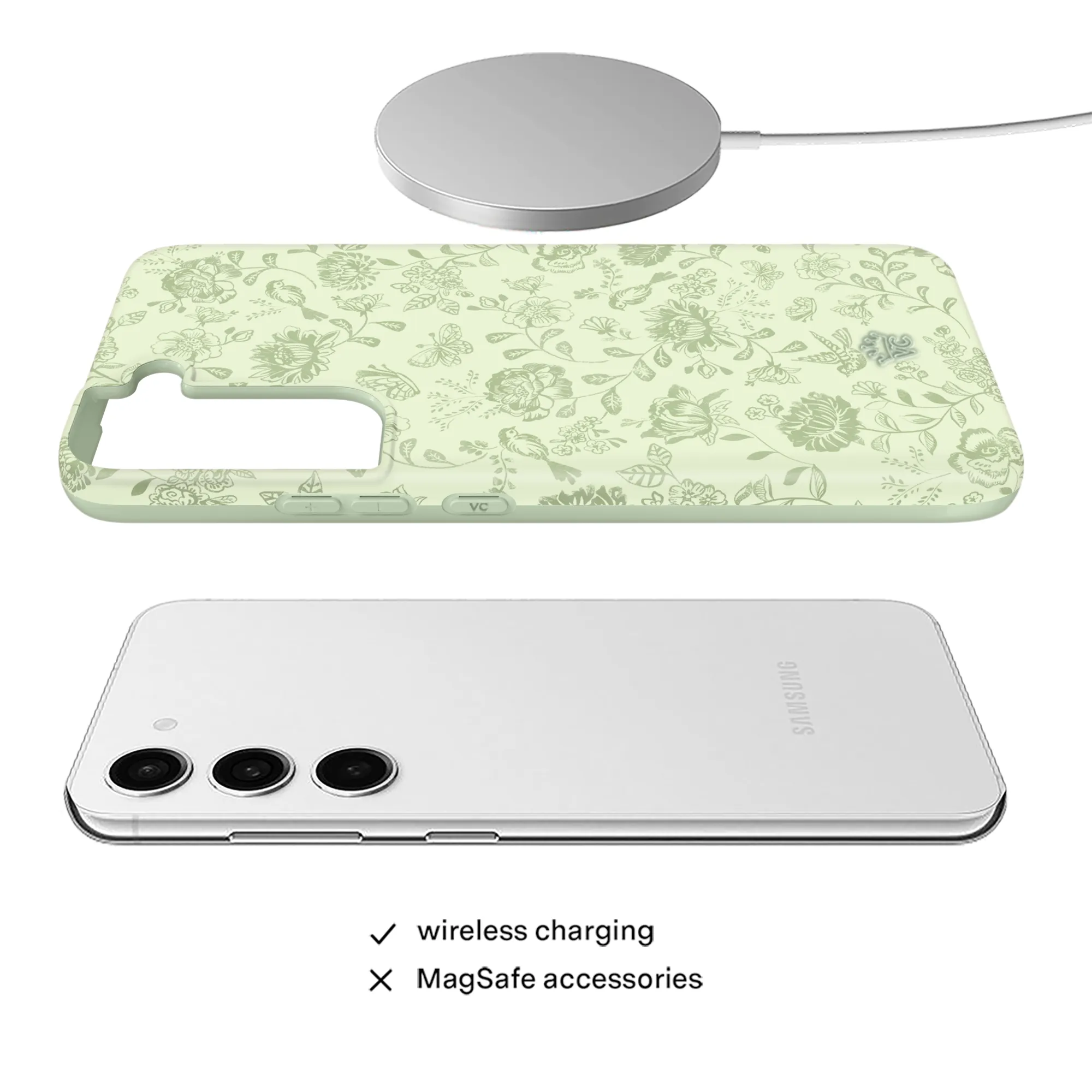 Storybook Sage Floral Samsung Case sold by Velvet Caviar product image thumbnail 3