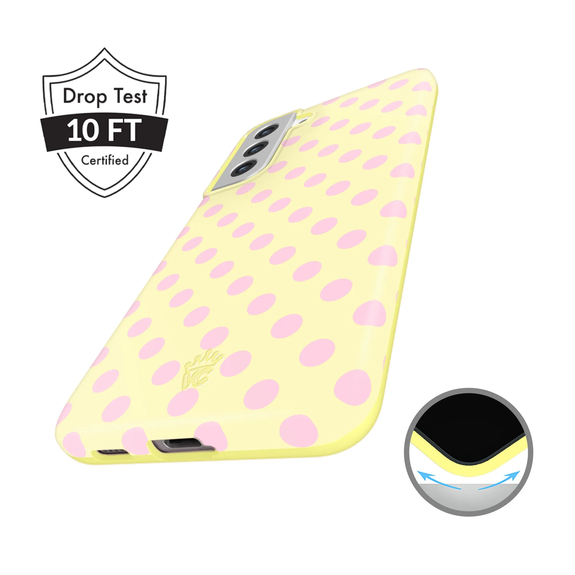 Buttercream Polka Dot Samsung Case sold by Velvet Caviar product image thumbnail 4