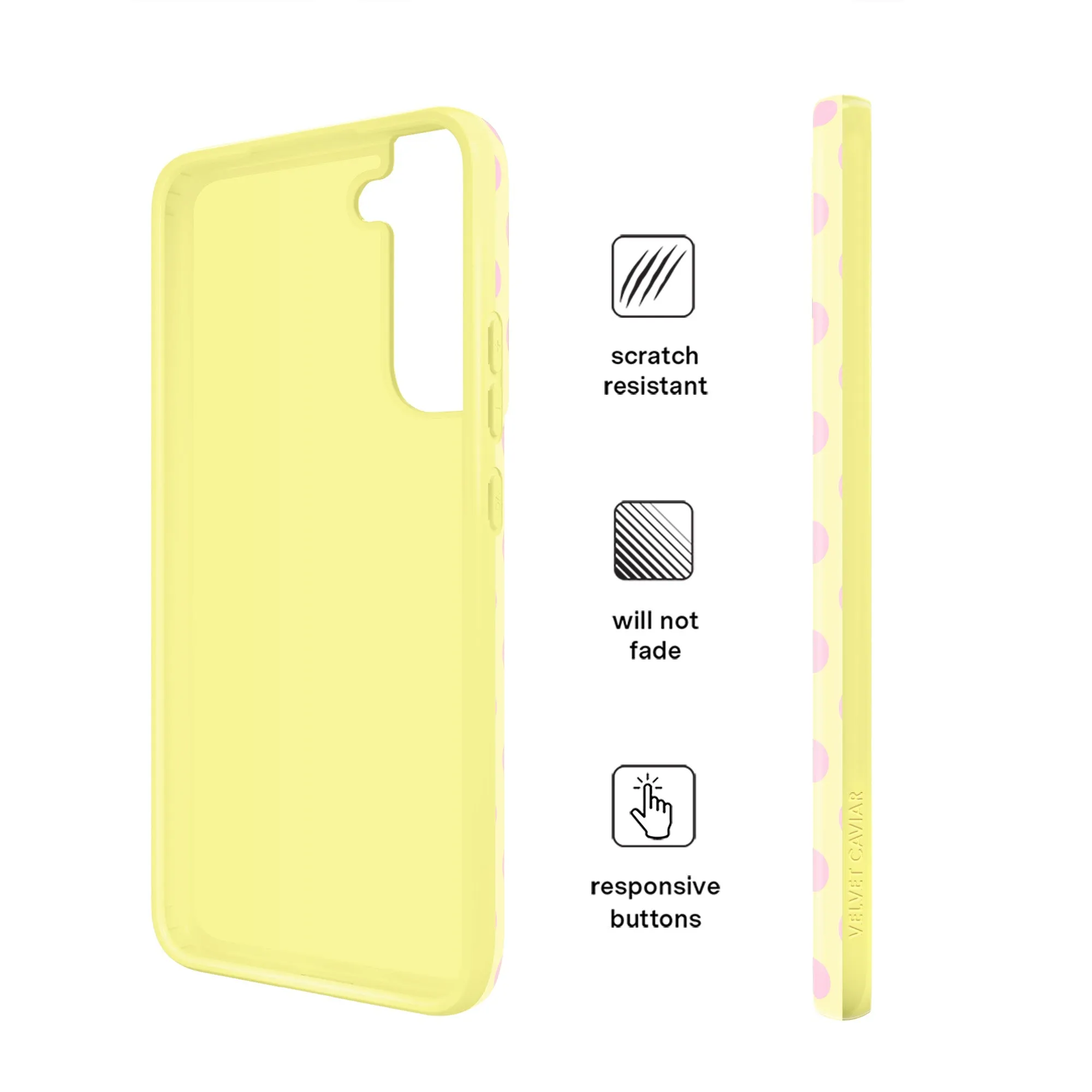 Buttercream Polka Dot Samsung Case sold by Velvet Caviar product image thumbnail 5