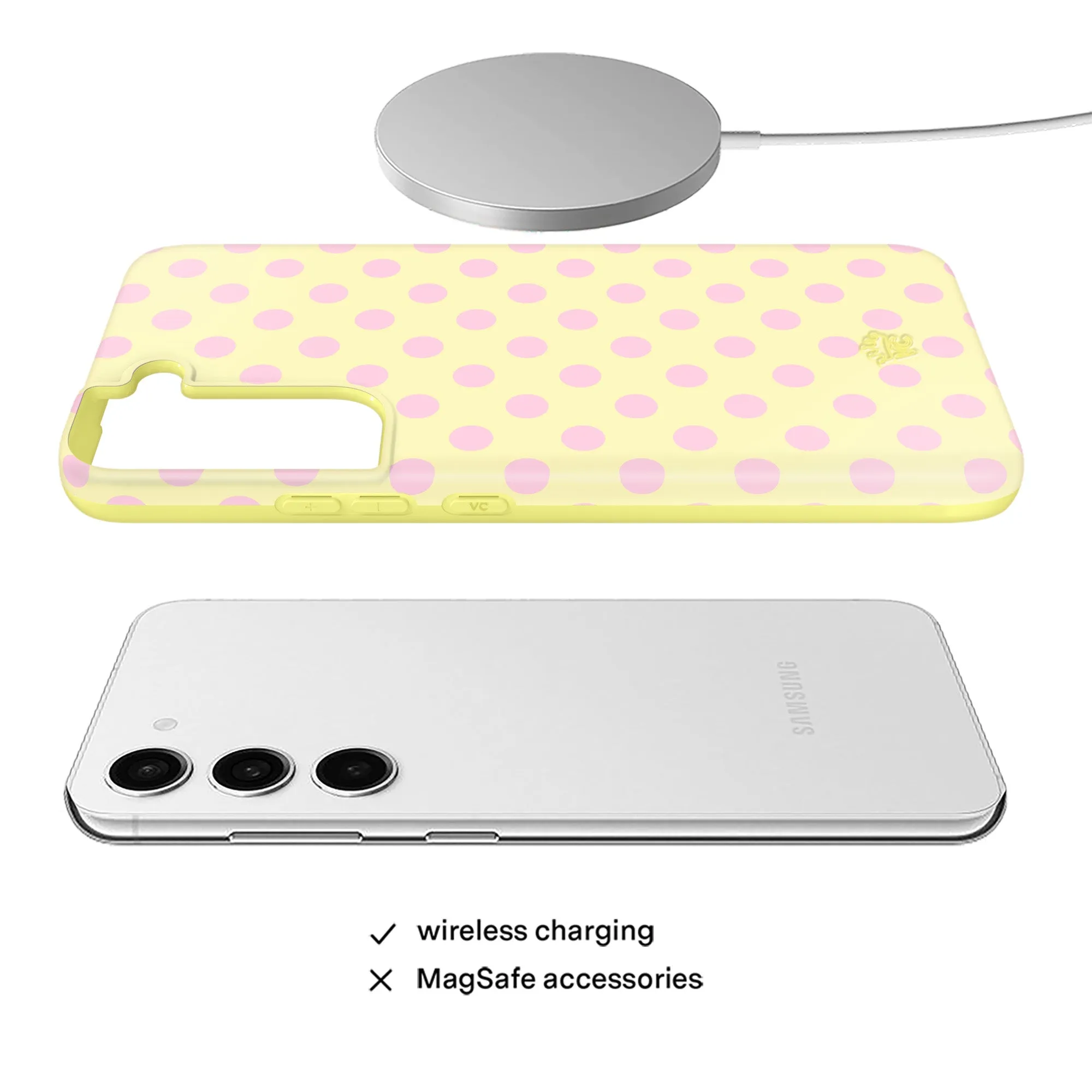 Buttercream Polka Dot Samsung Case sold by Velvet Caviar product image thumbnail 3