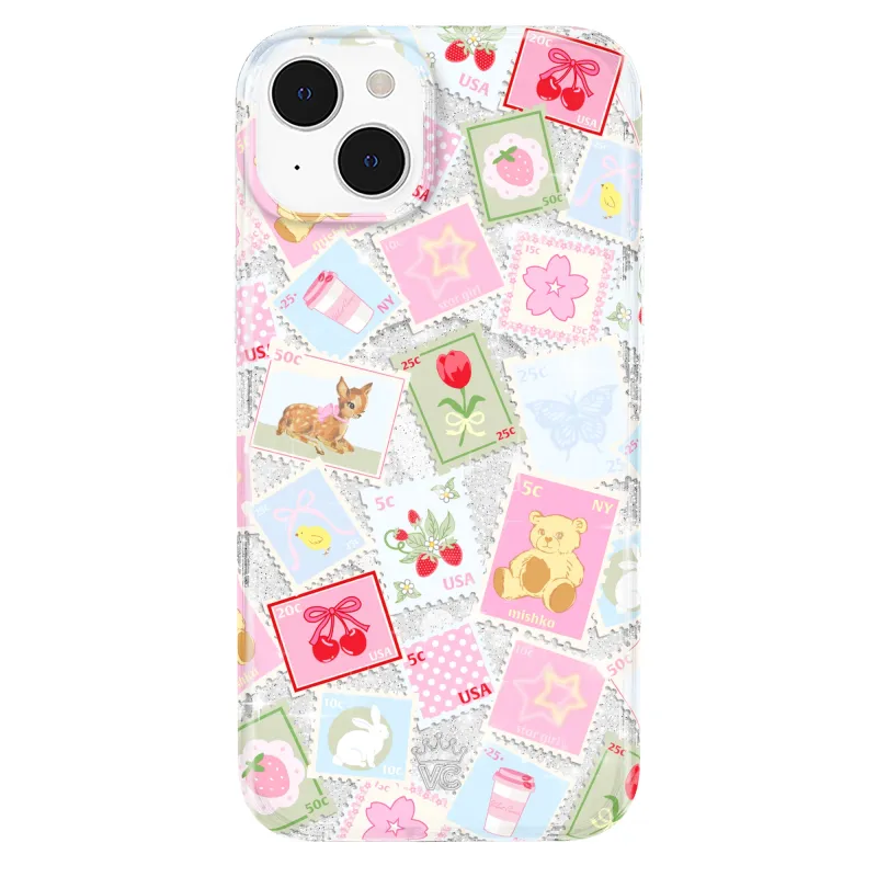 Spring Whimsy Stamps Glitter iPhone Case made by Velvet Caviar