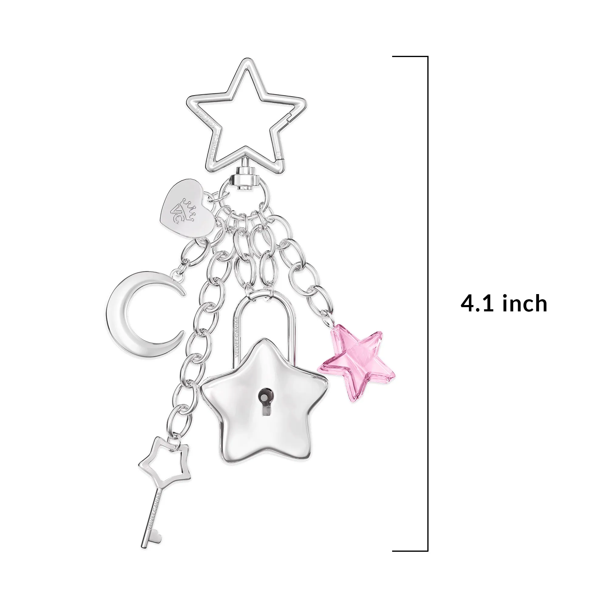 Lucky Star Locket Bag Charm sold by Velvet Caviar product image thumbnail 4