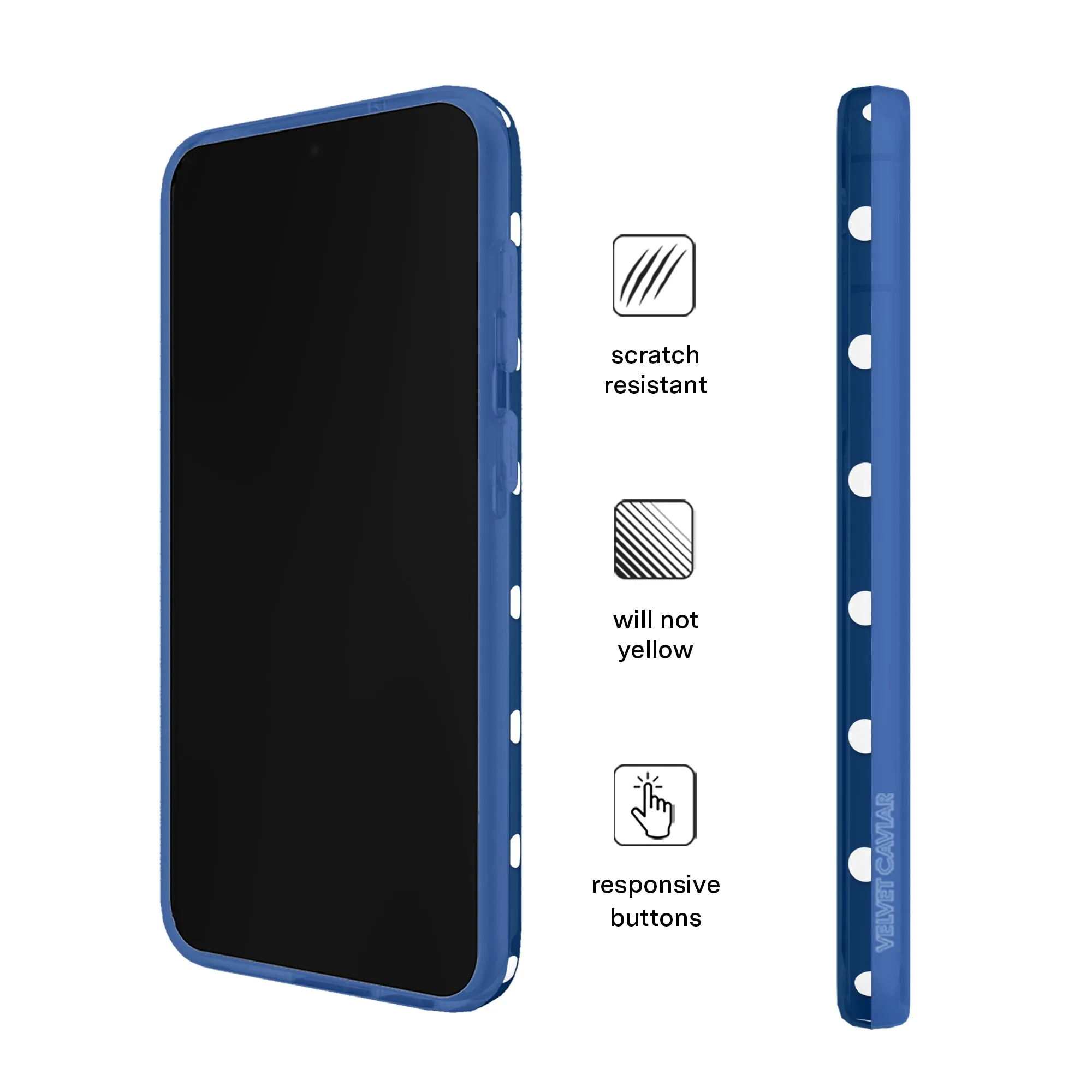 Midnight Polka Dot Samsung Case sold by Velvet Caviar product image thumbnail 5
