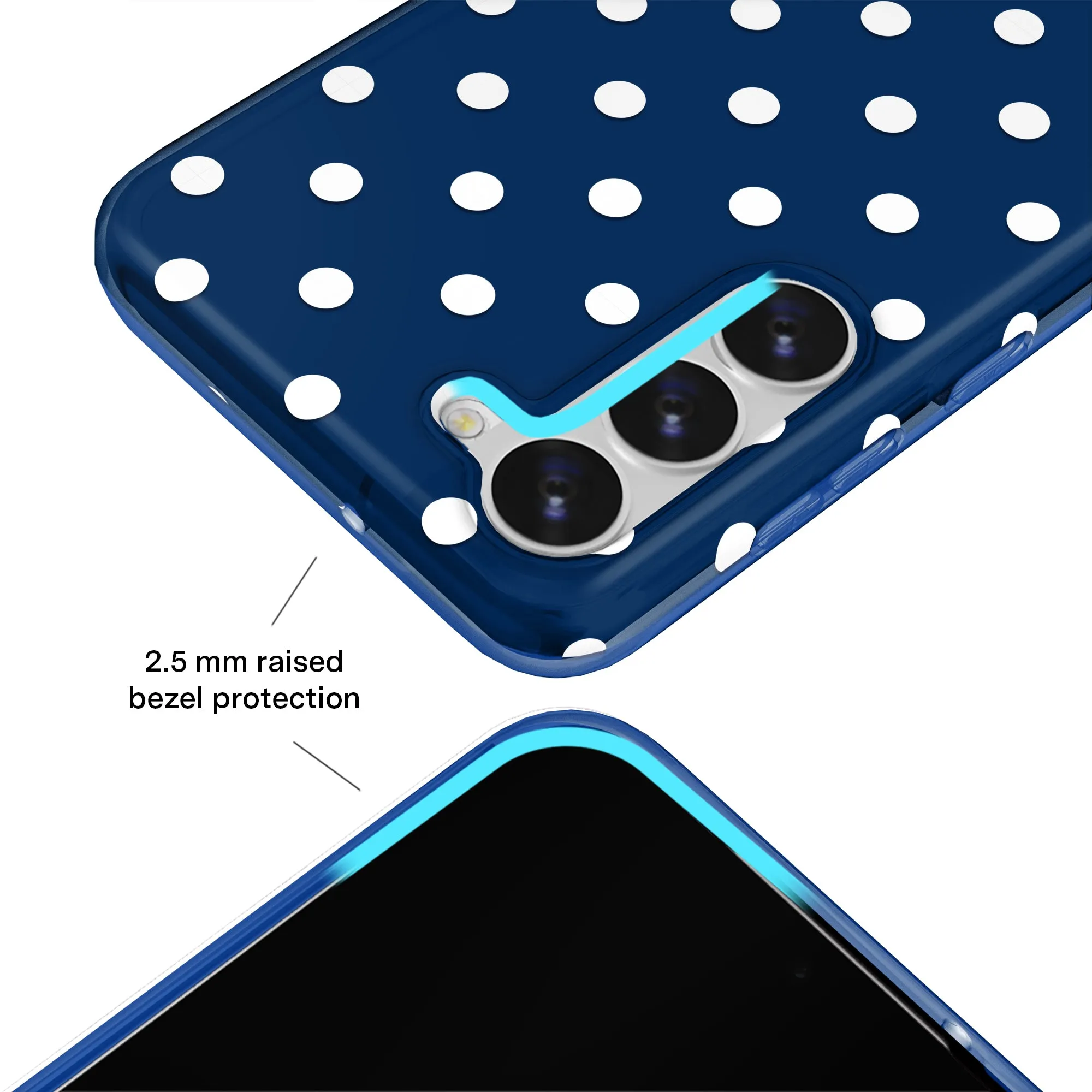 Midnight Polka Dot Samsung Case sold by Velvet Caviar product image thumbnail 3