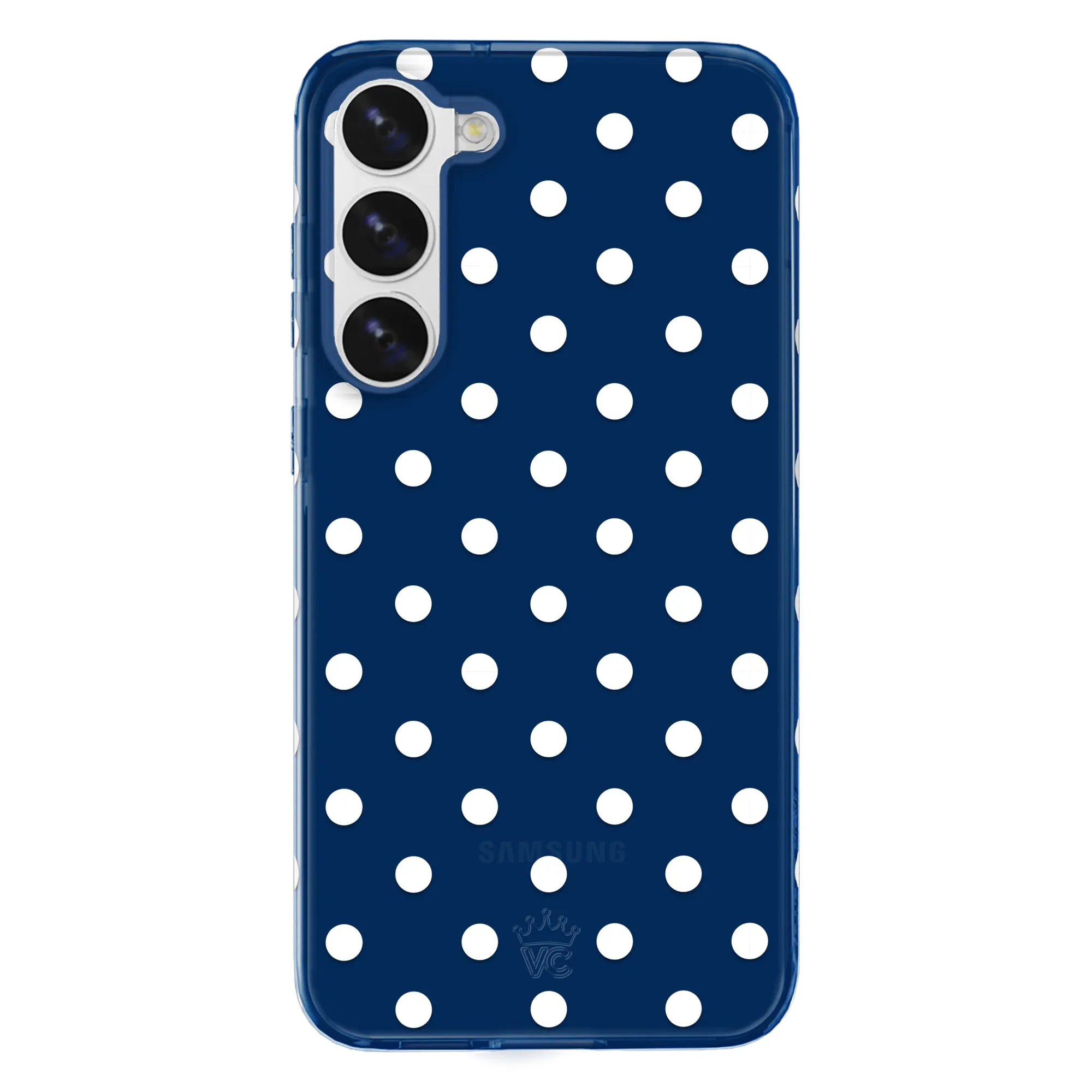 Midnight Polka Dot Samsung Case sold by Velvet Caviar