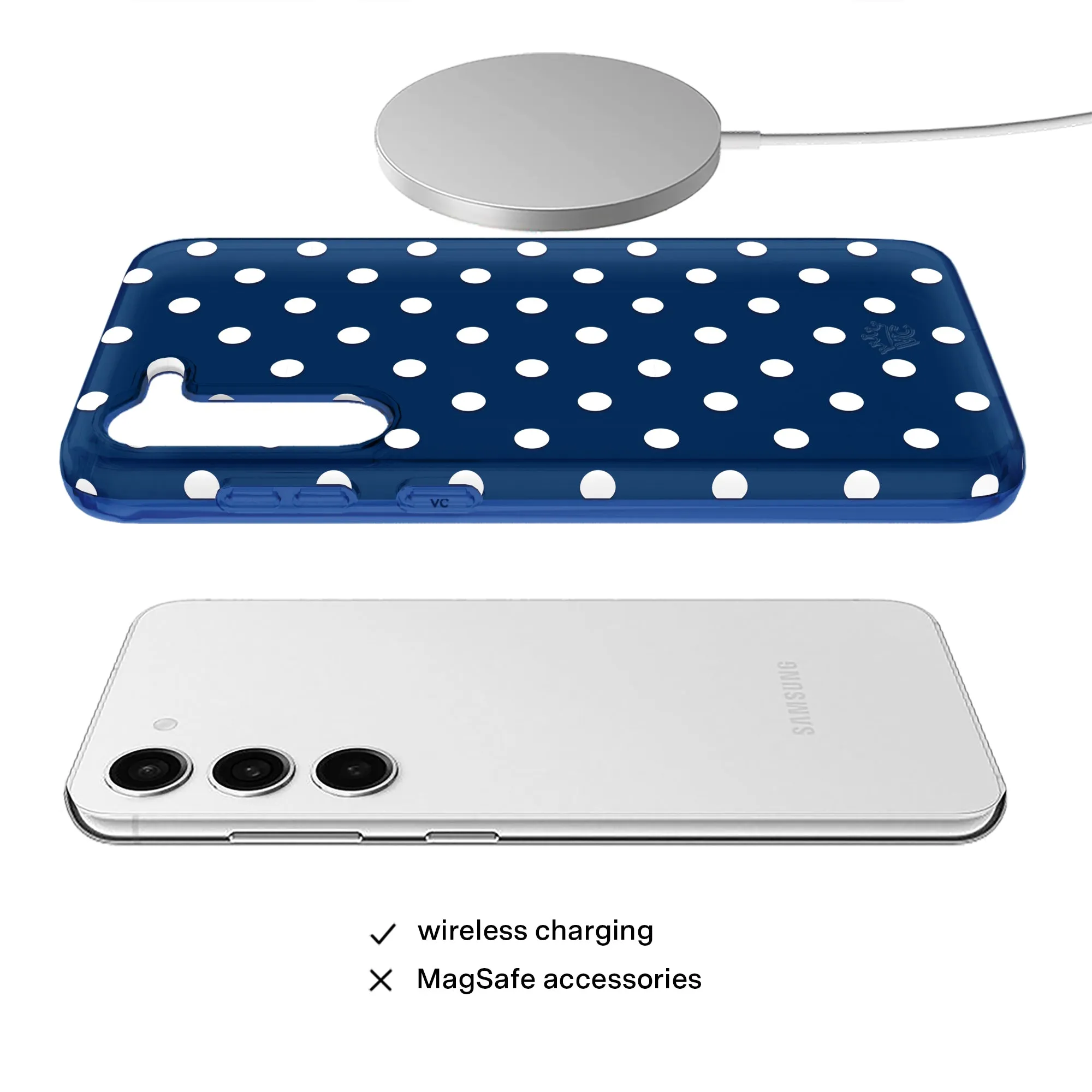 Midnight Polka Dot Samsung Case sold by Velvet Caviar product image thumbnail 4