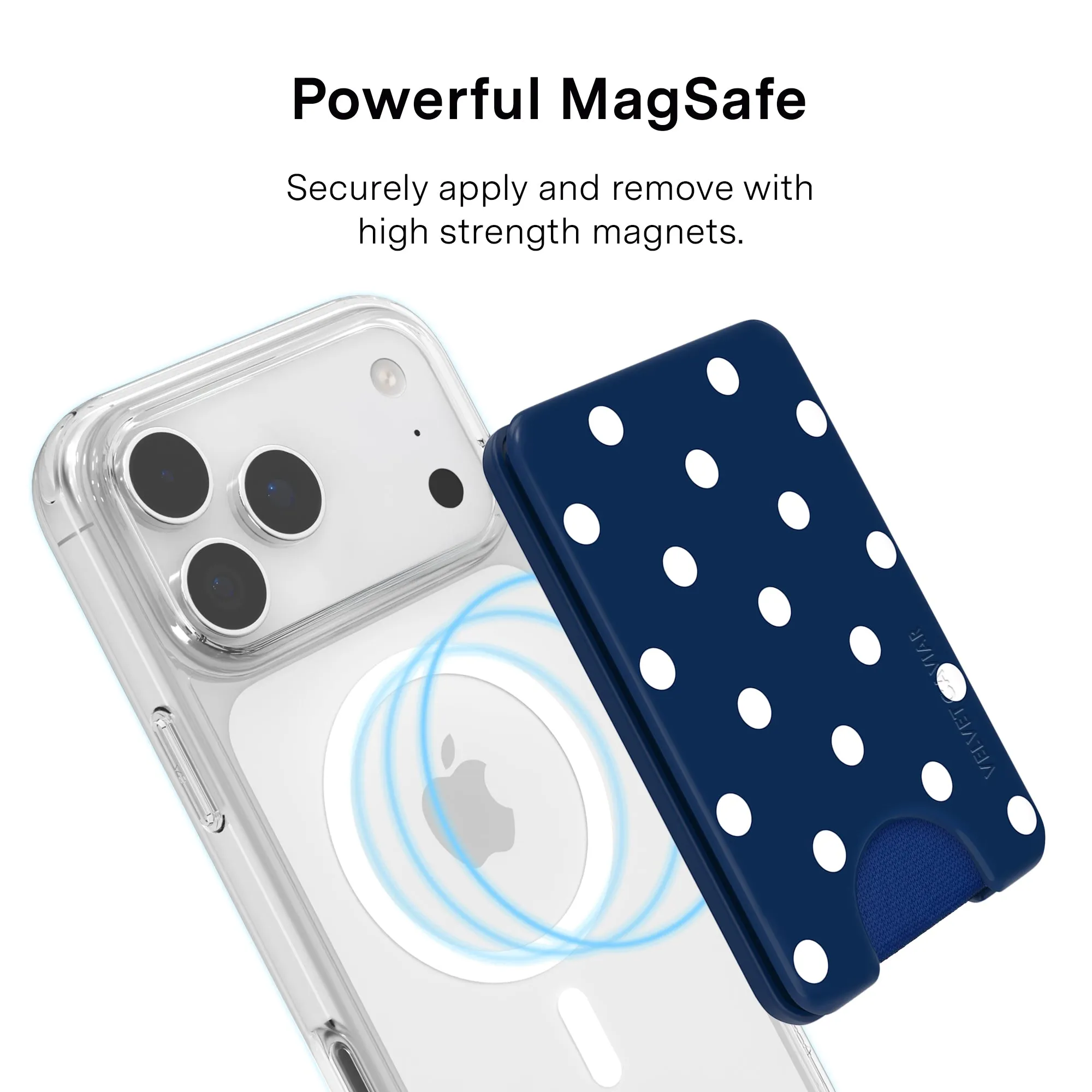 Midnight Polka Dot MagSafe Wallet sold by Velvet Caviar product image thumbnail 4