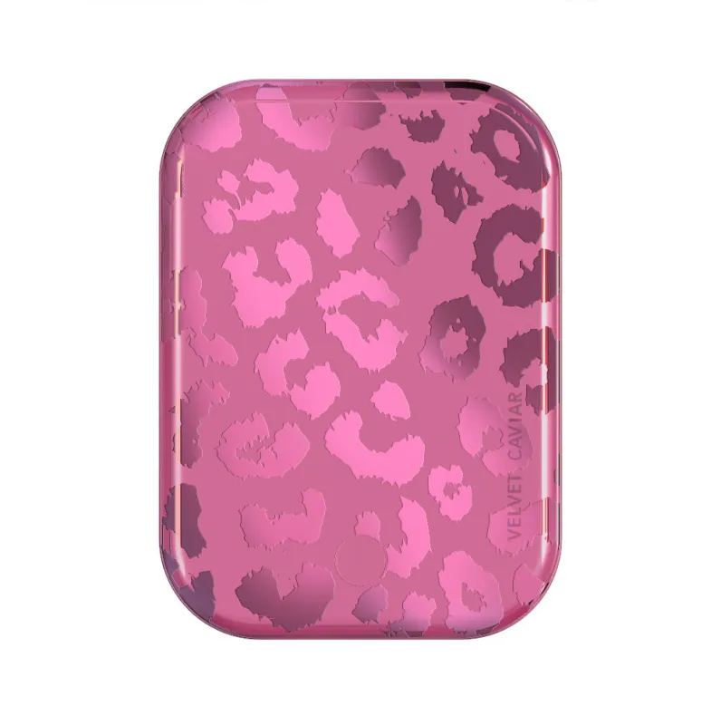 Pink Ruby Leopard MagSafe Battery Power Pack made by Velvet Caviar