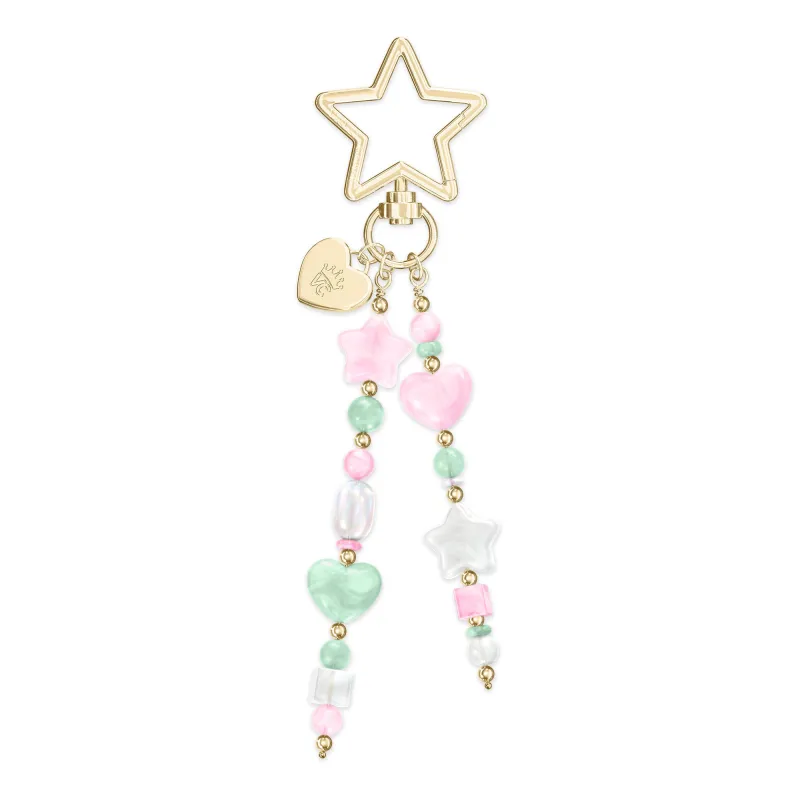 Matcha Stars Bag Charm made by Velvet Caviar