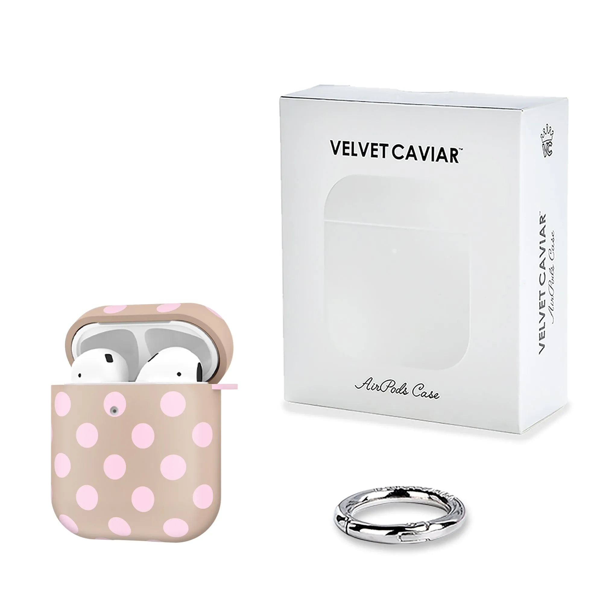 Brown Sugar Polka Dot AirPod Case sold by Velvet Caviar product image thumbnail 5