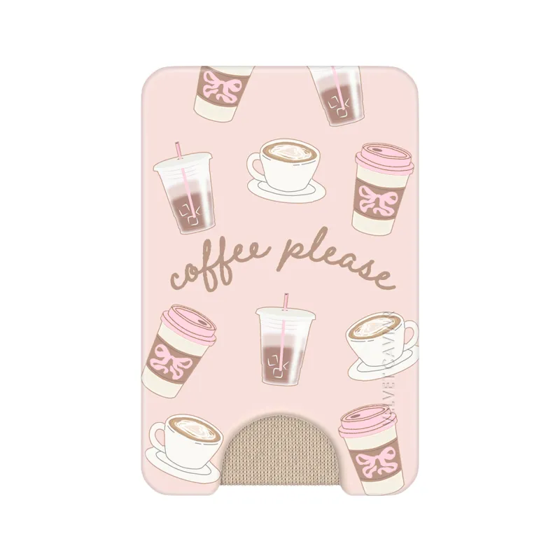 Coffee Please MagSafe Wallet made by Velvet Caviar