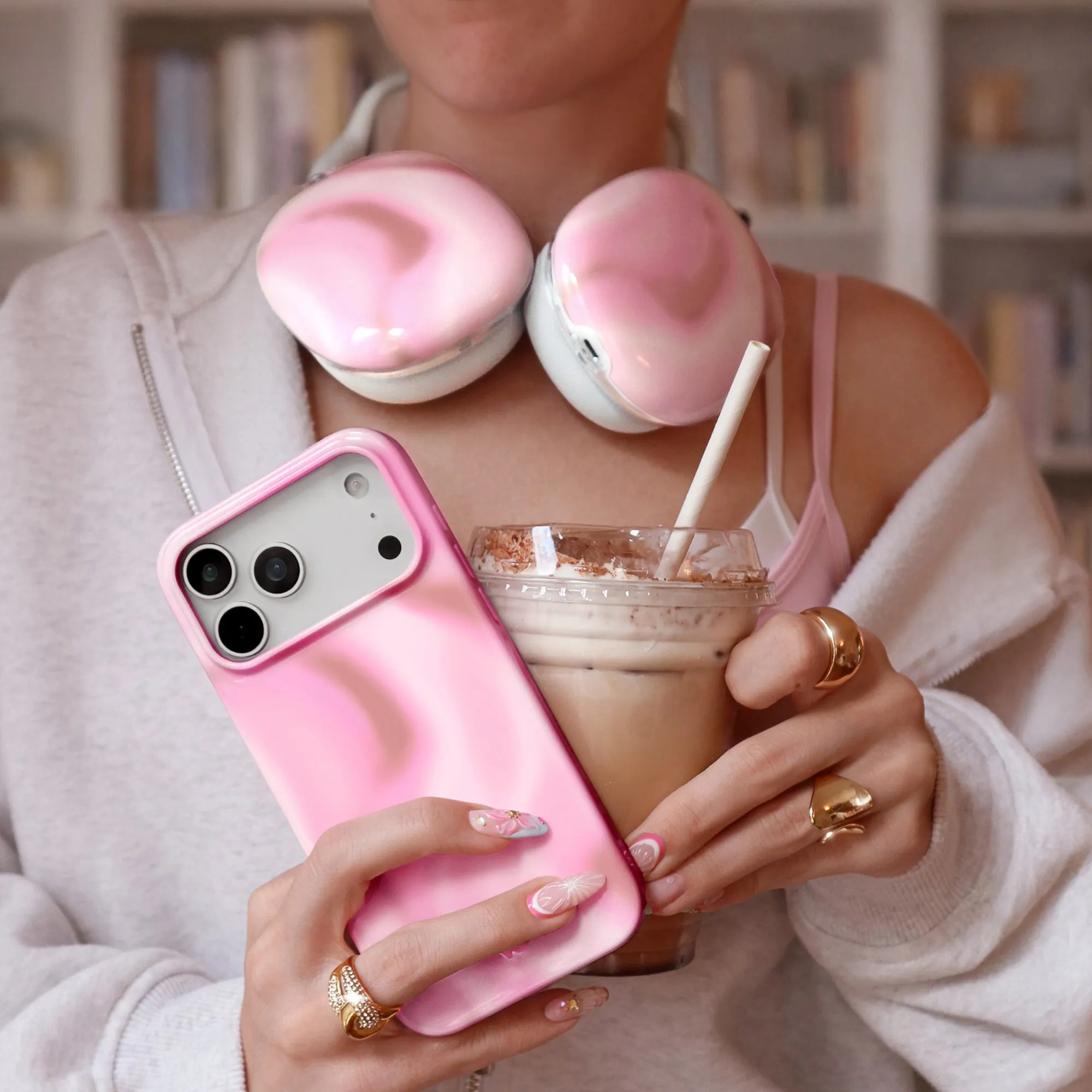 Strawberry Swirl AirPod Max Case sold by Velvet Caviar product image thumbnail 2