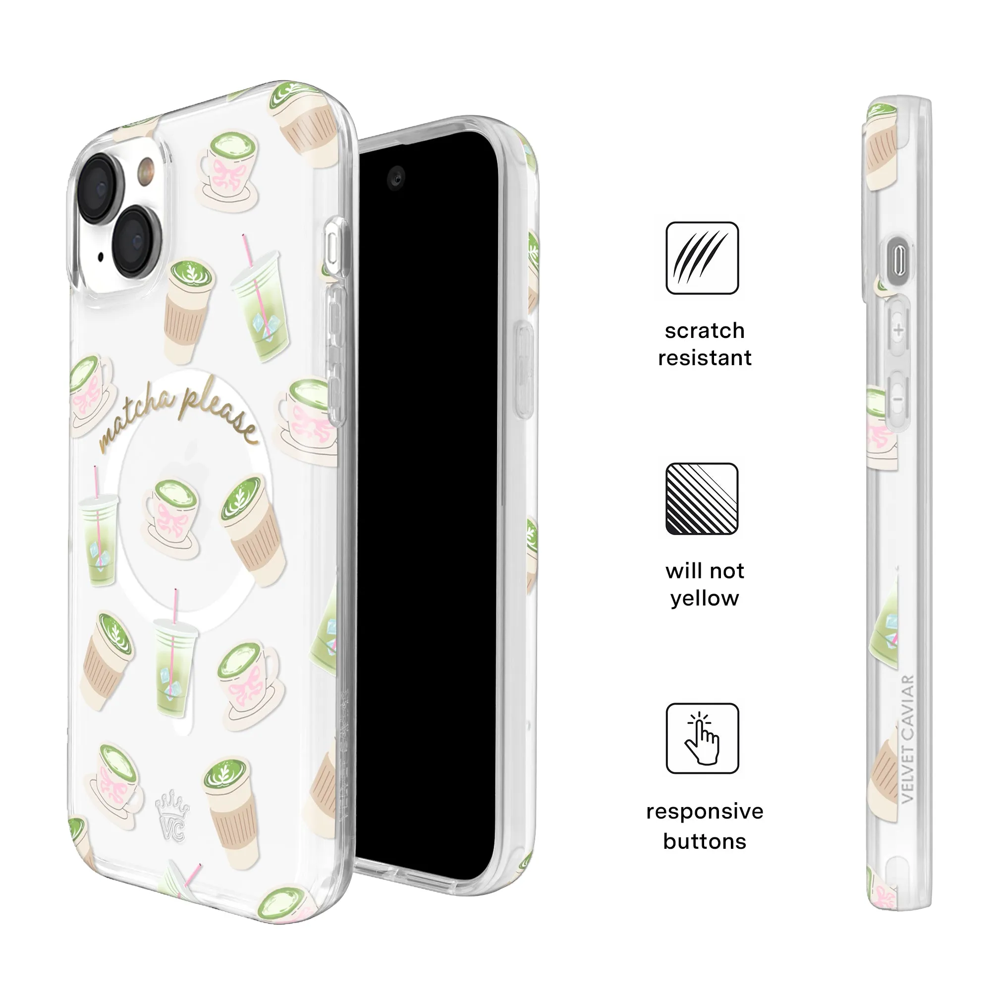 Matcha Please iPhone Case sold by Velvet Caviar product image thumbnail 5