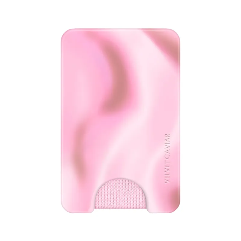 Strawberry Swirl MagSafe Wallet made by Velvet Caviar