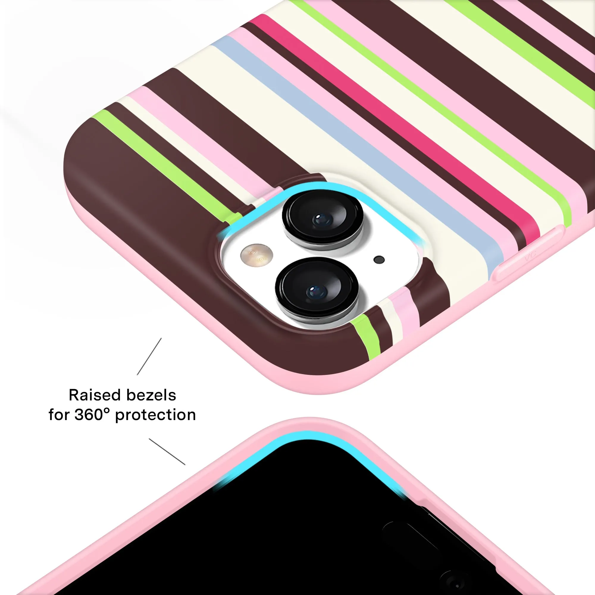 Sweet Treat Stripes iPhone Case sold by Velvet Caviar product image thumbnail 3
