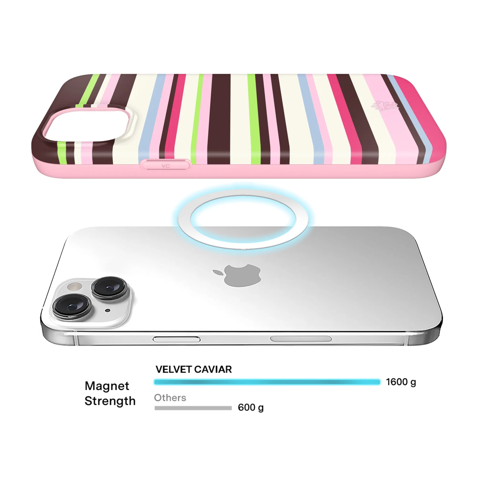 Sweet Treat Stripes iPhone Case sold by Velvet Caviar product image thumbnail 4