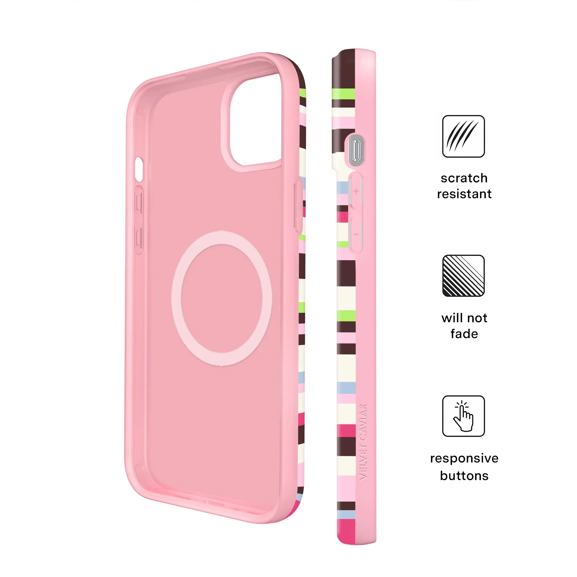 Sweet Treat Stripes iPhone Case sold by Velvet Caviar product image thumbnail 5