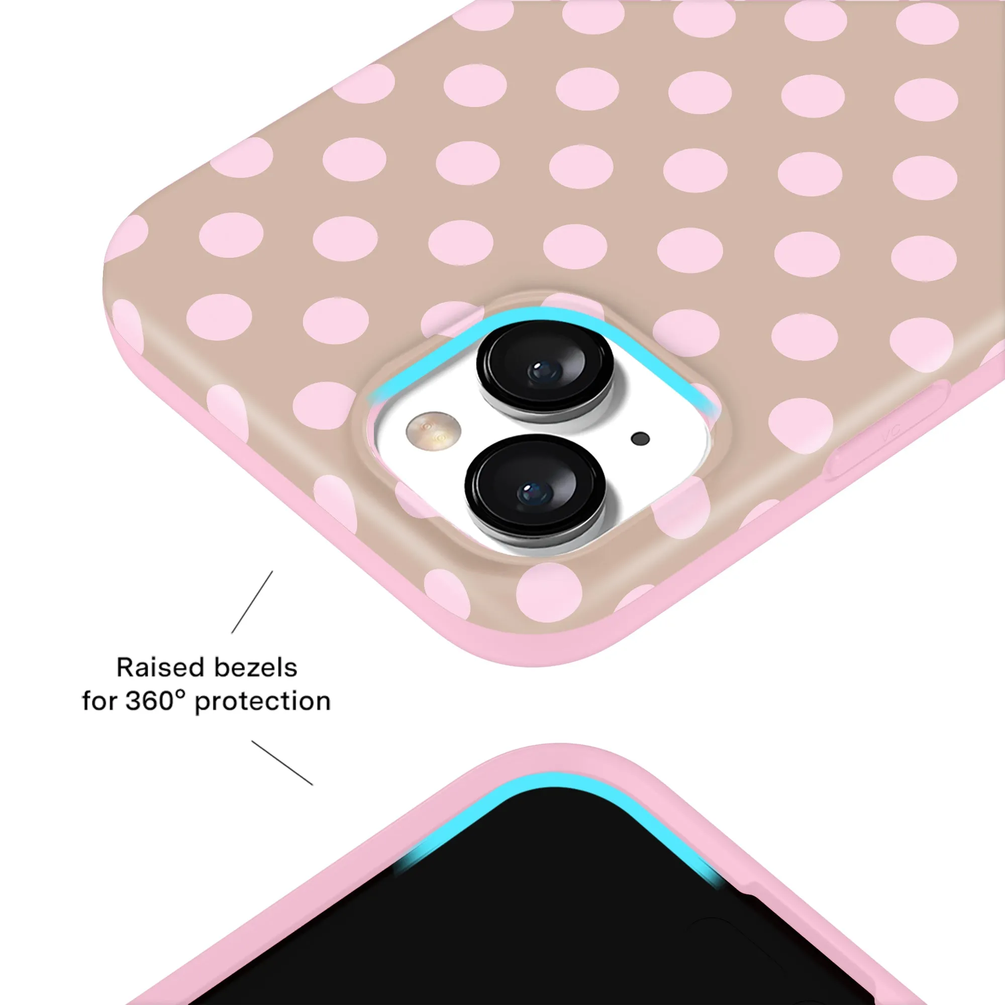 Brown Sugar Polka Dot iPhone Case sold by Velvet Caviar product image thumbnail 3